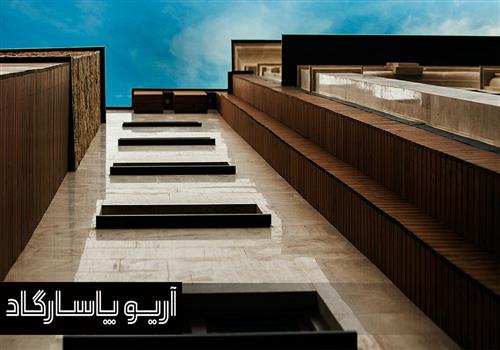 اجرای نمای ترمووود لونا ساختمان آقای عرب زاده